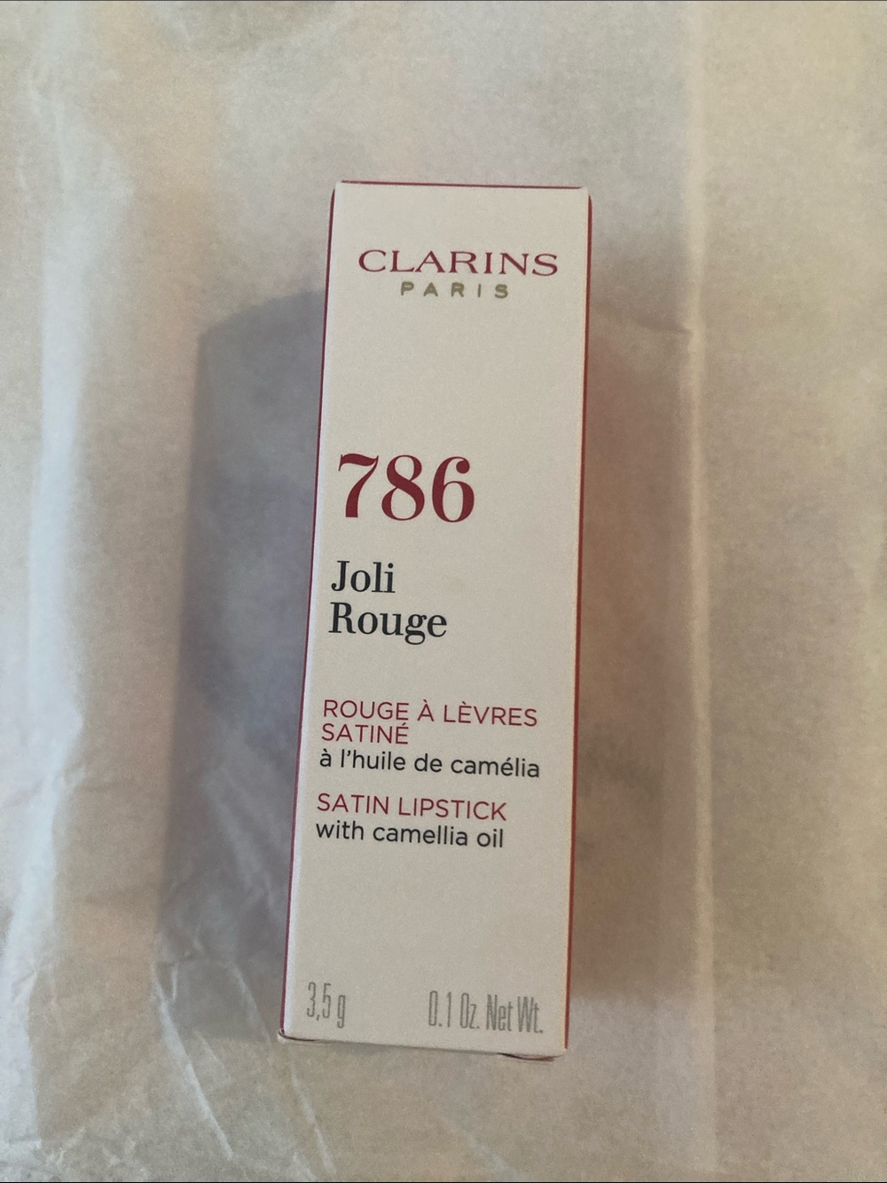 Clarins Jolie rouge 786 beige nude